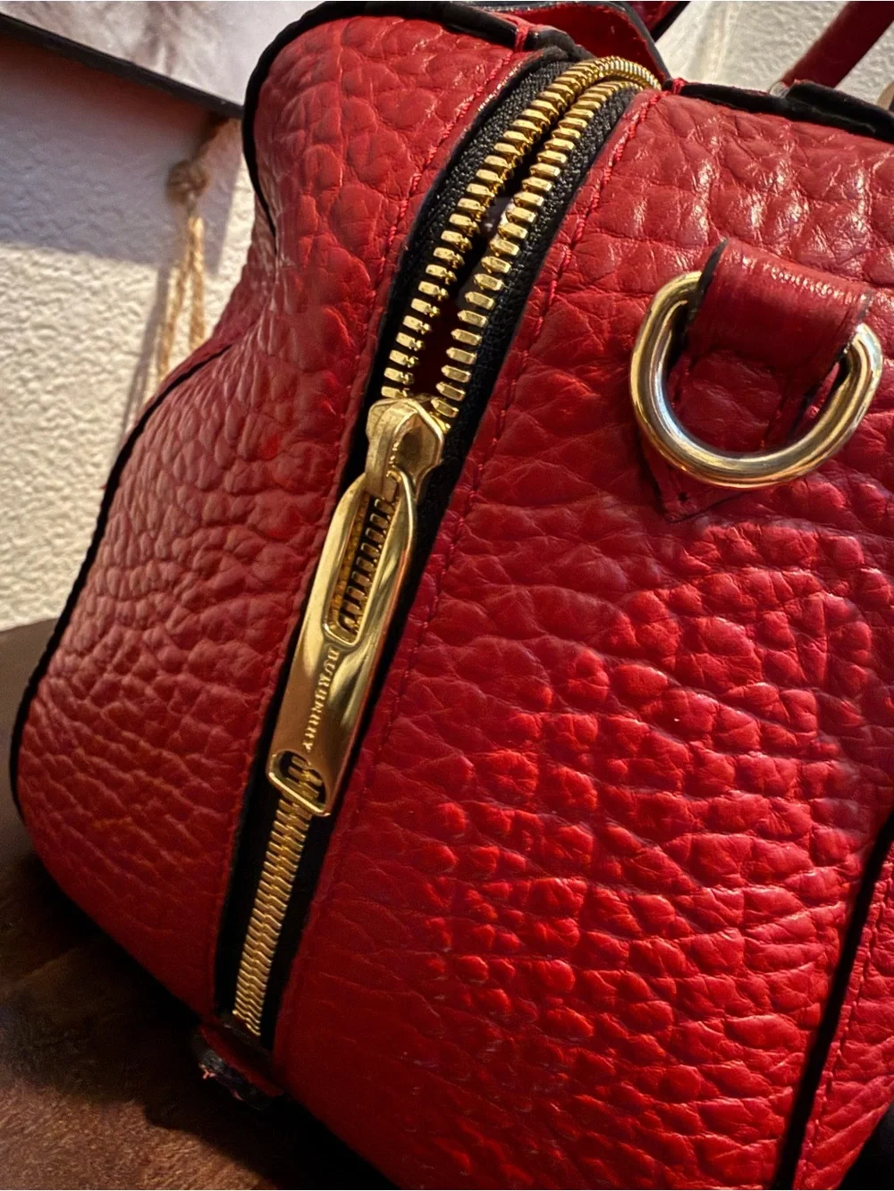 Burberry Alchester Satchel with Scarf Accent